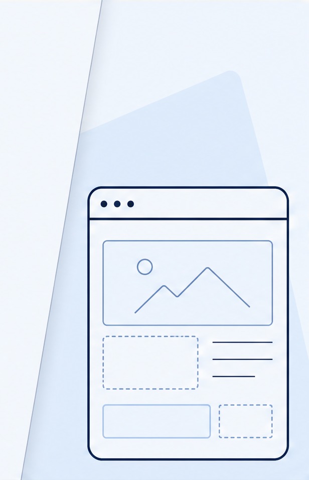 Website wireframe illustration